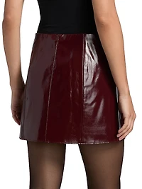 Knox Faux Leather Miniskirt