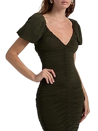 Lupine Ruched Body-Con Maxi Dress