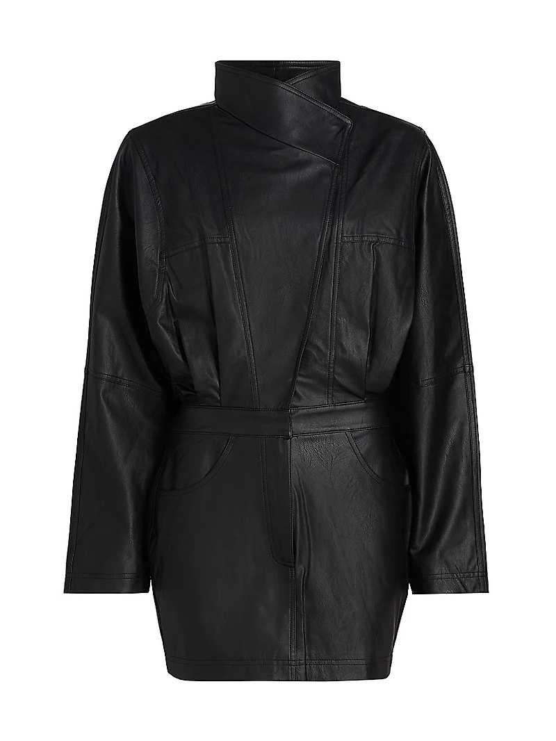 Maddix Faux-Leather Minidress