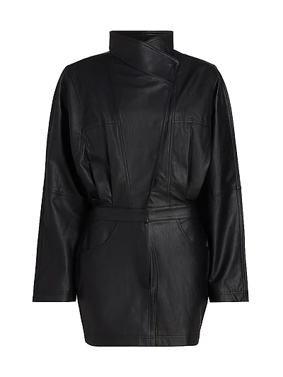 Maddix Faux-Leather Minidress