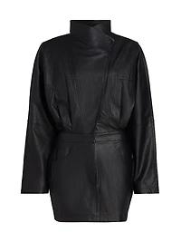 Maddix Faux-Leather Minidress