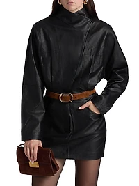 Maddix Faux-Leather Minidress