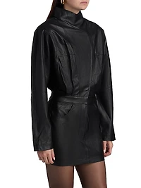 Maddix Faux-Leather Minidress