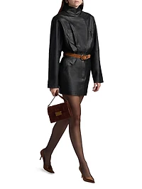 Maddix Faux-Leather Minidress
