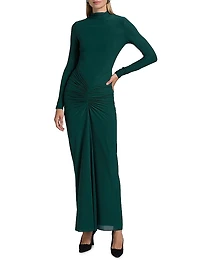 Scorpio Gathered Jersey Maxi Dress