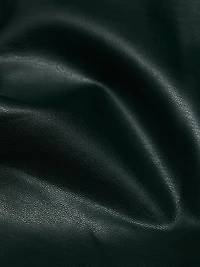 Pelle Faux-Leather One-Shoulder Knee-Length Dress