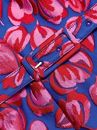 Bora Tulip Jacquard Knee-Length Dress