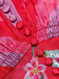 Lea Floral Silk Satin Maxi Dress