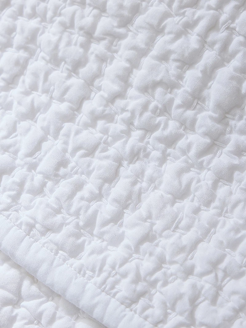 Pebbled Handstitched Organic Quilt