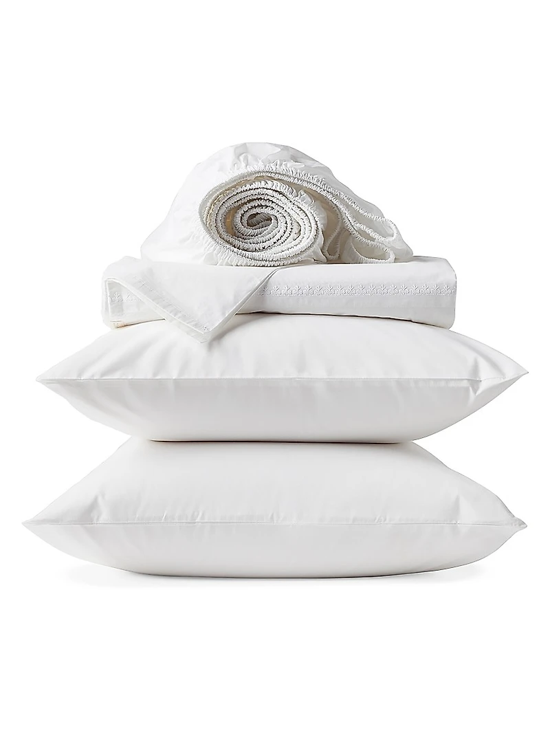 Floret Embroidered Organic Sheet Set