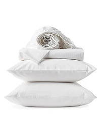 Floret Embroidered Organic Sheet Set