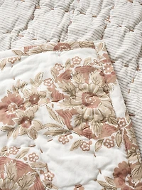 Flores Handstitched Organic Quilt