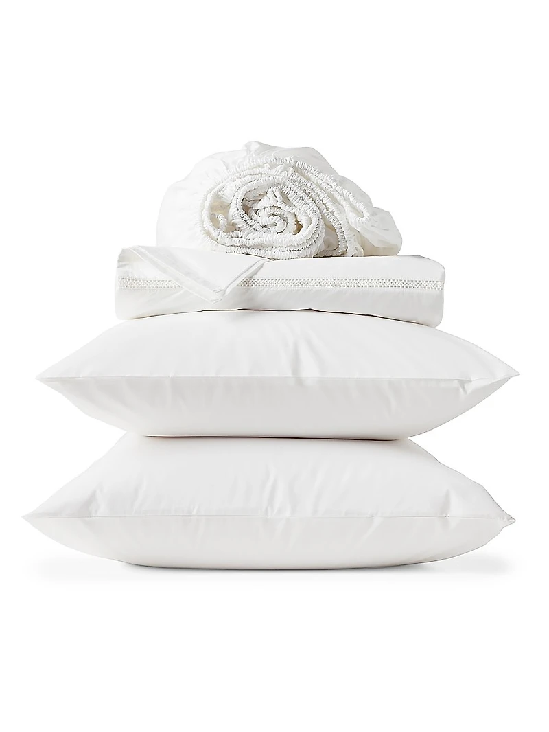 Lattice Organic Percale Sheet Set