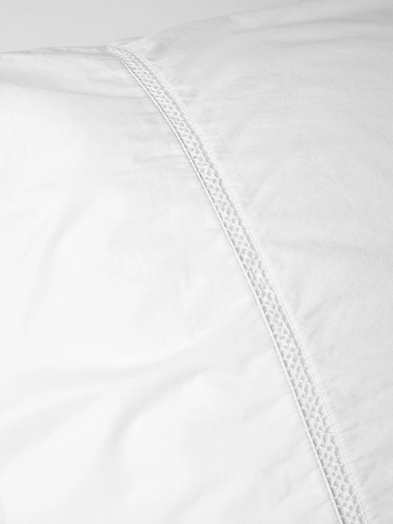 Lattice Organic Percale Sheet Set