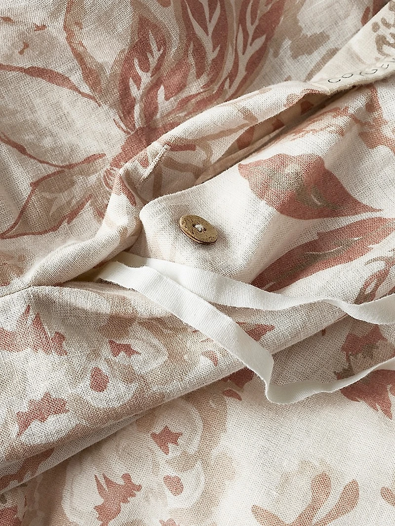 Sea Bloom Print Duvet Cover