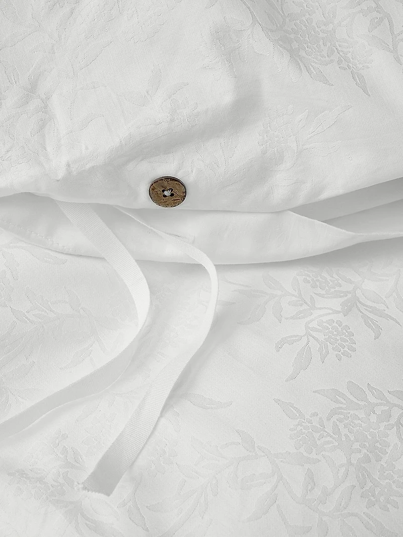 Heirloom Organic Jacquard Duvet Cover