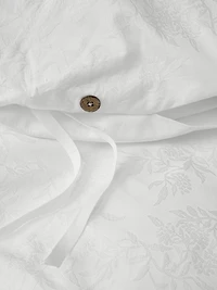 Heirloom Organic Jacquard Duvet Cover