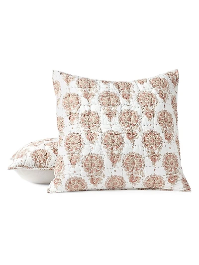 Flores Handstitched Organic Sham