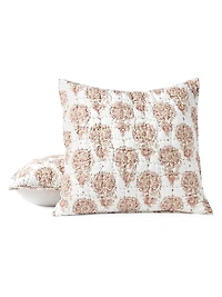 Flores Handstitched Organic Sham