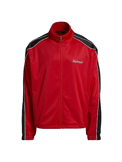Contrast-Trim Track Jacket