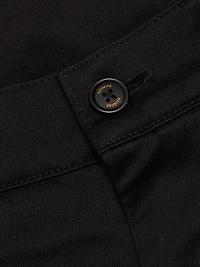 Pleated Wide-Leg Cargo Pants