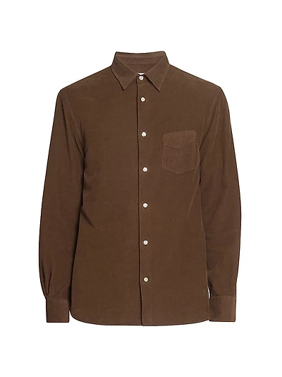 Benoit Corduroy Button-Front Shirt