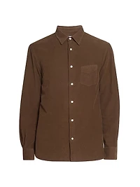 Benoit Corduroy Button-Front Shirt
