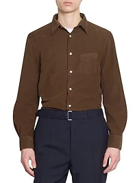 Benoit Corduroy Button-Front Shirt