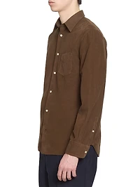 Benoit Corduroy Button-Front Shirt