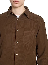 Benoit Corduroy Button-Front Shirt
