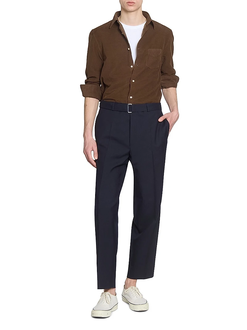 Benoit Corduroy Button-Front Shirt