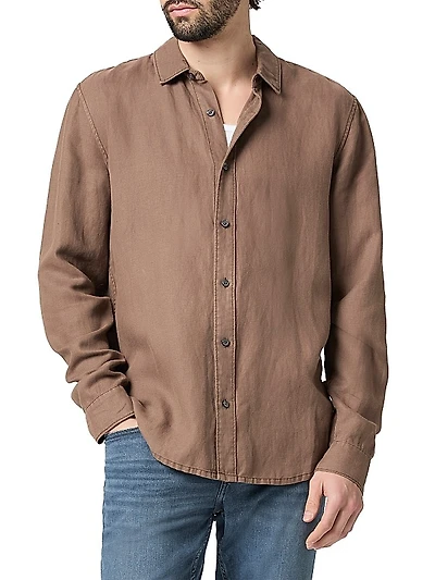 Peters Linen-Blend Classic-Fit Shirt