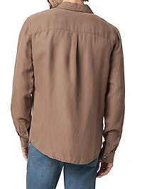 Peters Linen-Blend Classic-Fit Shirt
