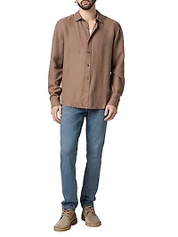 Peters Linen-Blend Classic-Fit Shirt