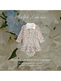 Baby Girl's Floral Interlock Polo Dress
