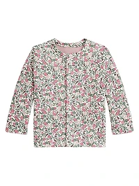 Baby Girl's 3-Piece Bodysuit, Cardigan & Footed Pants Set