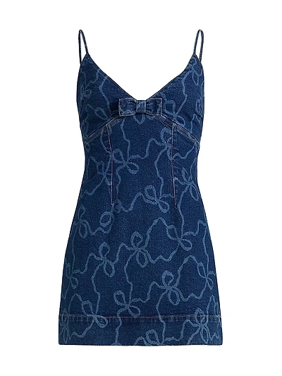Solina Ribbon Denim Minidress