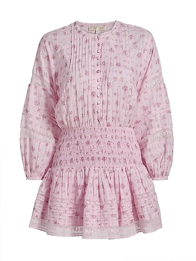 Janis Floral Cotton Minidress