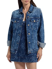 Valette Ribbon Denim Jacket