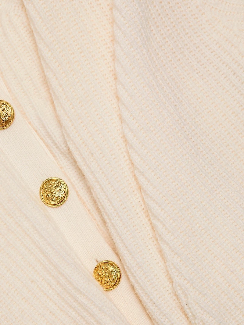 Daelyn Wool-Cashmere Cardigan