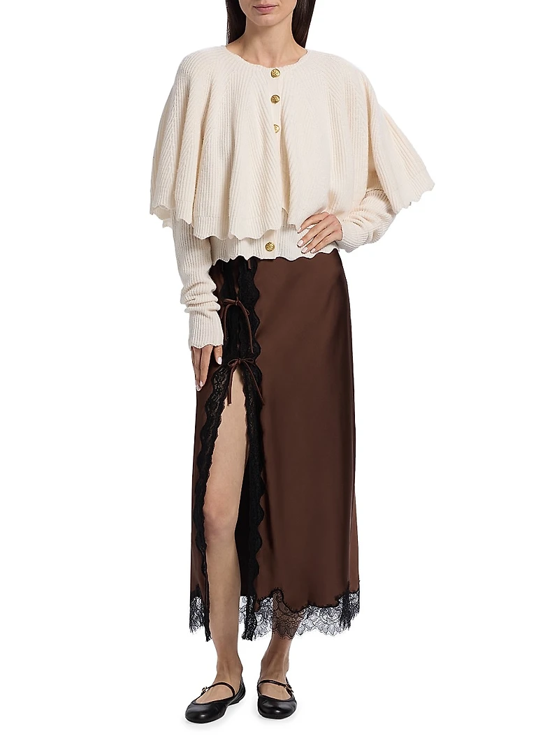 Daelyn Wool-Cashmere Cardigan