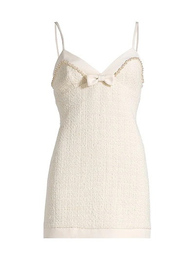 Florencio Tweed Minidress