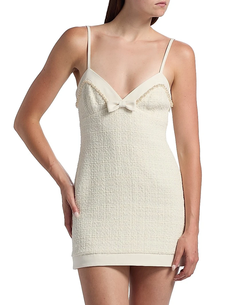 Florencio Tweed Minidress