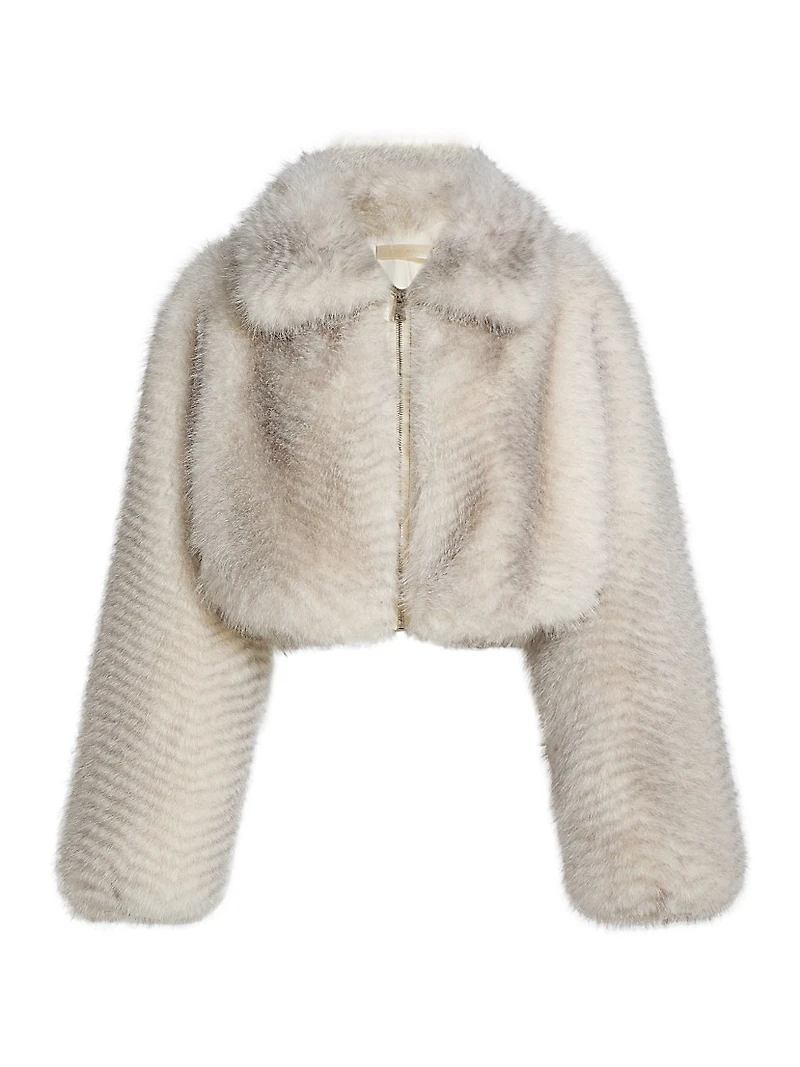 Orlen Faux-Fur Crop Jacket