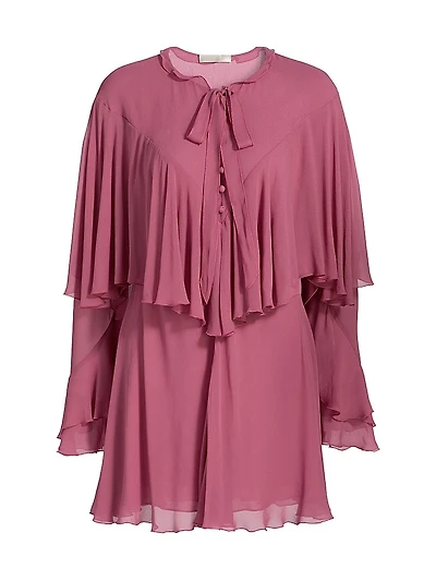 Liraine Ruffled Tiered Minidress