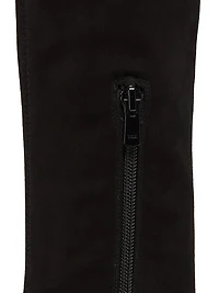 Oscar Suede Kitten-Heel Boots