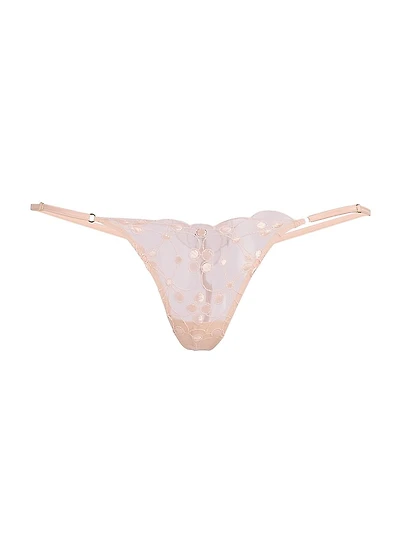 Embroidered G-String Thong