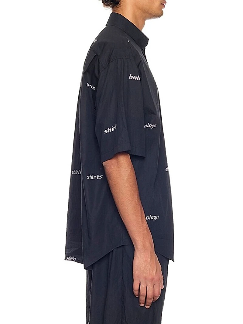 Shirt All Over Short Sleeve Large Fit Shirt