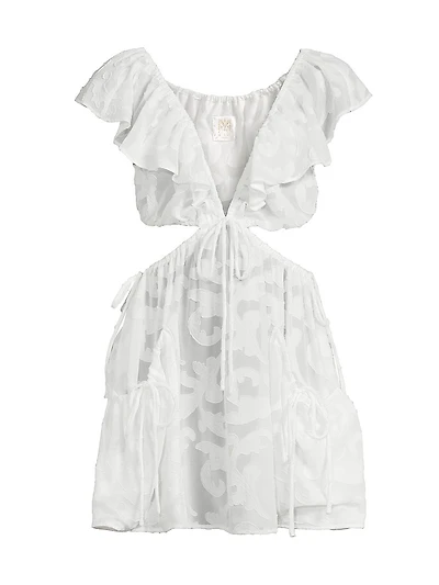 Delilah Scroll Burnout Minidress