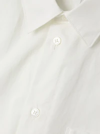 July Streamline Short-Sleeve Cotton Shirt